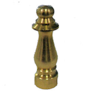 UNF BRASS 1 1/2" FINIAL UNF BRASS 1 1/2" FINIAL